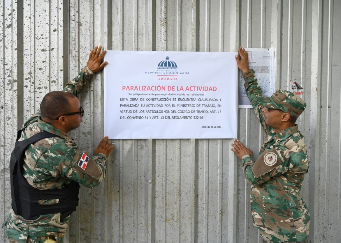 Ministerio de Trabajo ordena paralización de torre en construcción en Piantini por violaciones de seguridad y salud tras fallecimiento de trabajador