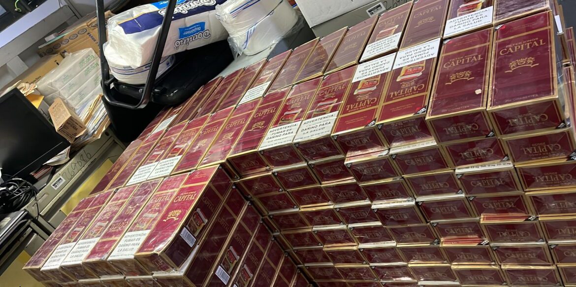 PN decomisa más de 370 mil unidades de cigarrillos de contrabando en Santiago